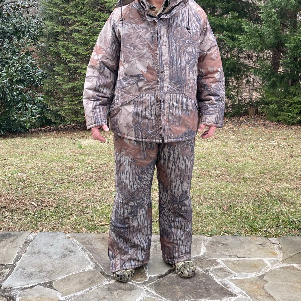 PRICE DROP!  Ready for SNOW?  Real Tree Bib overalls and hooded jacket sized XL
